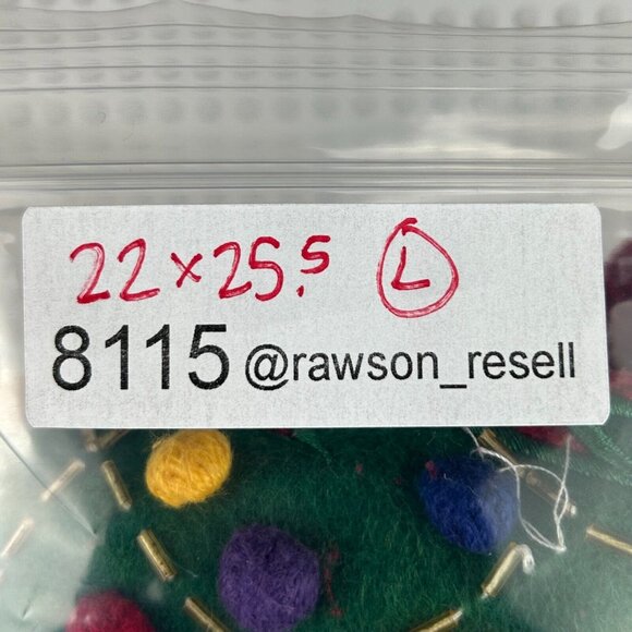 Vintage Christmas Holiday Cardigan Sweater Women's Large Red Button Grandma 90s - Picture 6 of 6